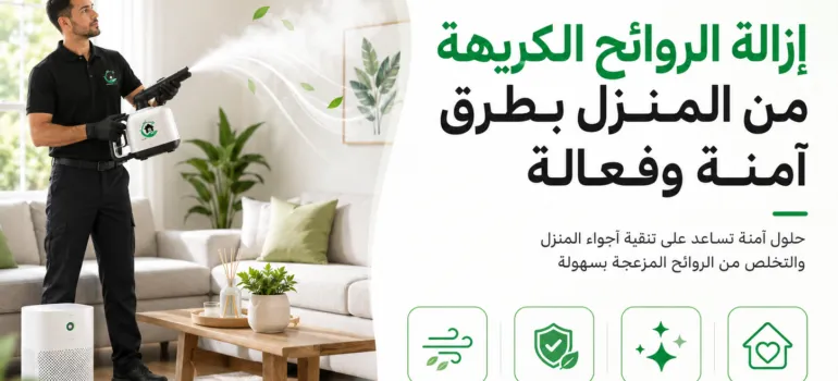 إزالة الروائح الكريهة من المنزل بطرق آمنة وفعالة إزالة الروائح الكريهة من المنزل بطرق آمنة وفعالة