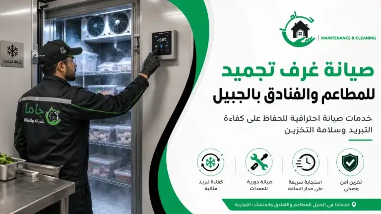 صيانة غرف تجميد للمطاعم والفنادق بالجبيل