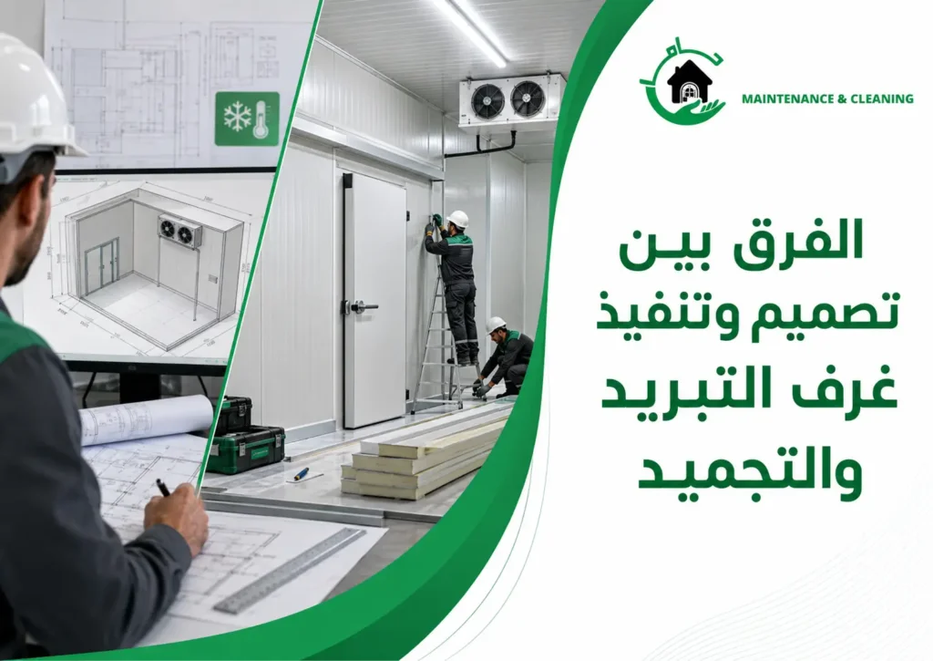 الفرق بين تصميم وتنفيذ غرف التبريد والتجميد الفرق بين تصميم وتنفيذ غرف التبريد والتجميد