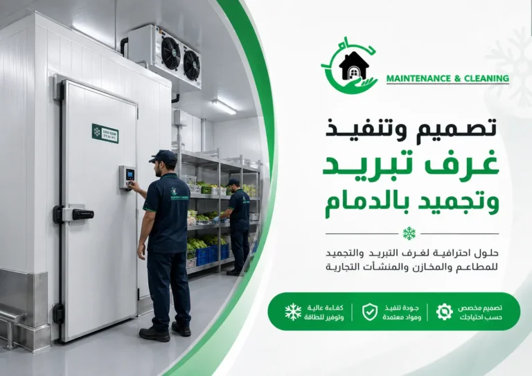 تصميم وتنفيذ غرف تبريد وتجميد بالدمام