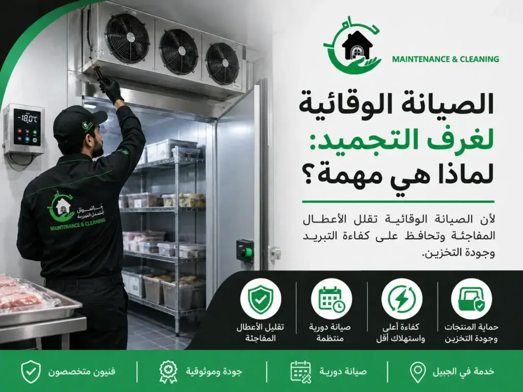 فحص أعطال غرف التجميد التجارية