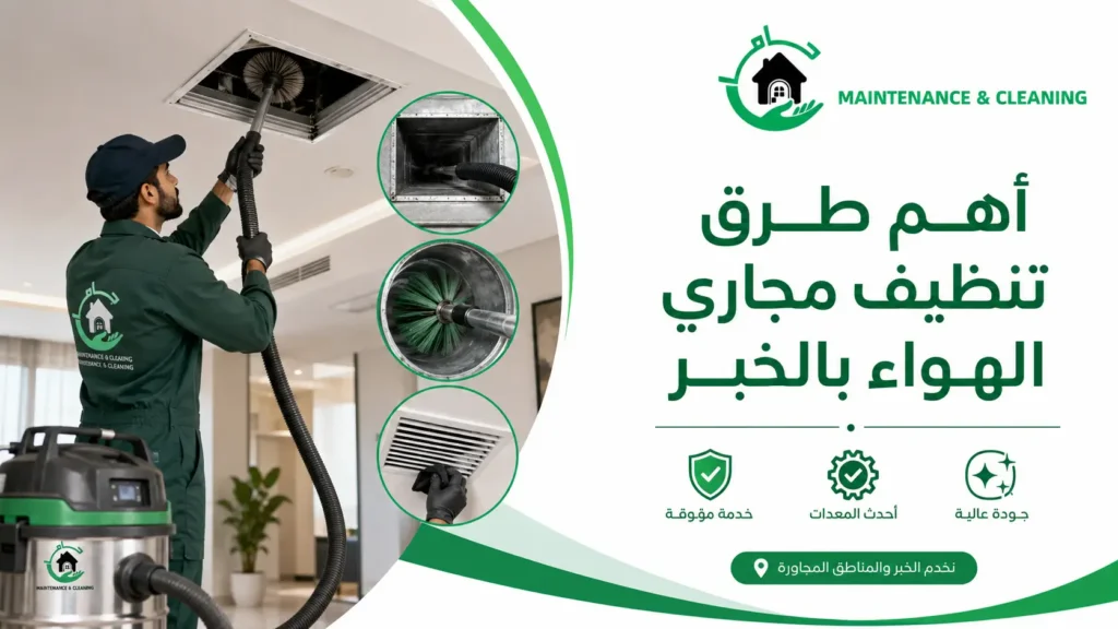 أهم طرق تنظيف مجاري الهواء بالخبر