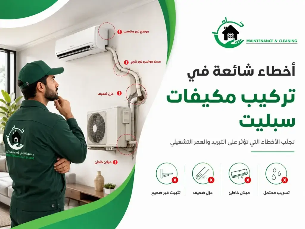 أخطاء شائعة في تركيب مكيفات سبليت