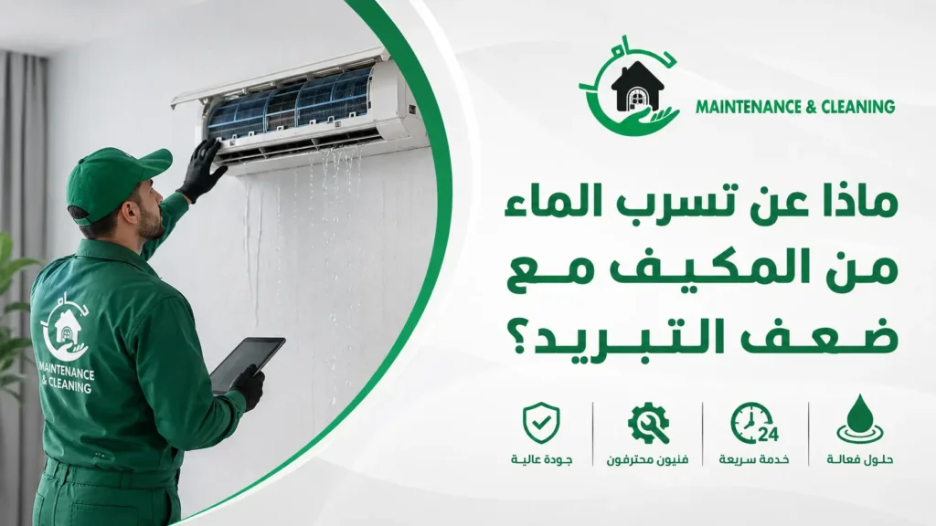 ماذا عن تسرب الماء من المكيف مع ضعف التبريد؟ ماذا عن تسرب الماء من المكيف مع ضعف التبريد؟