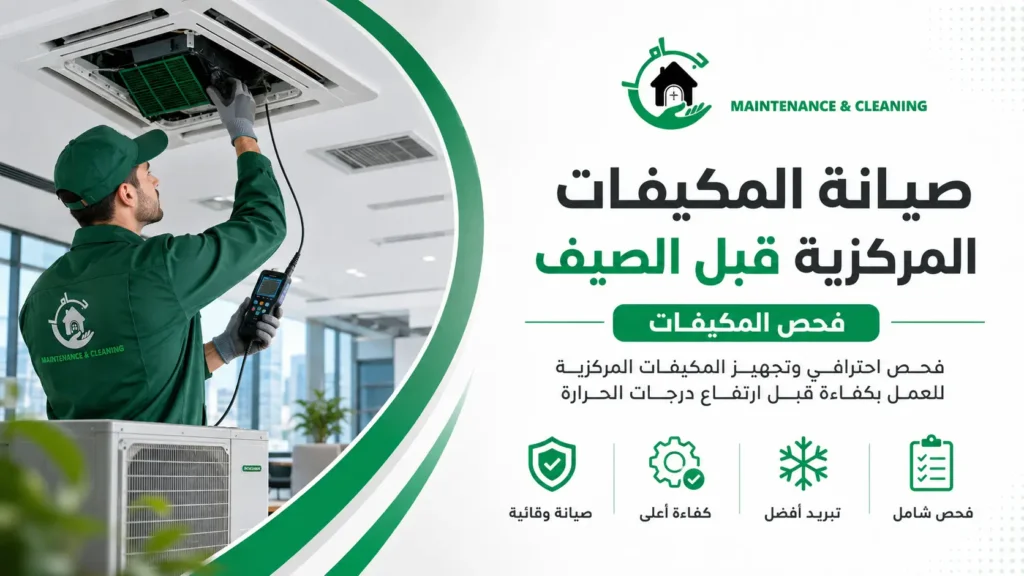 ما المقصود بصيانة المكيفات المركزية قبل الصيف؟
